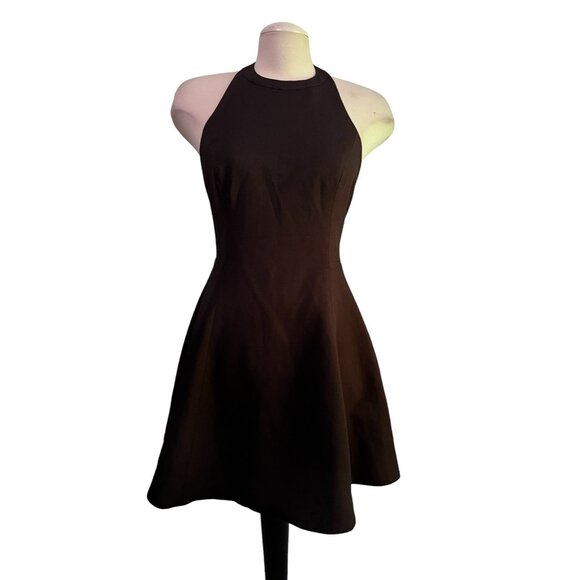 Keepsake The Label NWOT Black Halter Mini A Line Dress Sz Medium Womens Black Co - Picture 5 of 11